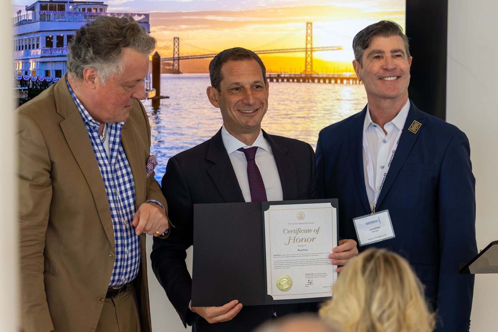 Certificate of Honor San Francisco